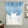 thumbnail image 2 of Blue Balloon Curtains 63 Inch Length for Living Room/Bedroom, Modern Abstract Art Ombre Striped Rod Pocket Privacy Door Curtains Decorative Tie Up Shade for Window 52"x63", 2 of 8