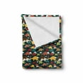thumbnail image 2 of Velociraptor Soft Flannel Fleece Throw Blanket, Cartoon Colorful Tyrannosaurus Forms Pastel Fossil Characters Boys Pattern, Cozy Plush for Indoor and Outdoor Use, 50" x 70", Multicolor, by Ambesonne, 2 of 6