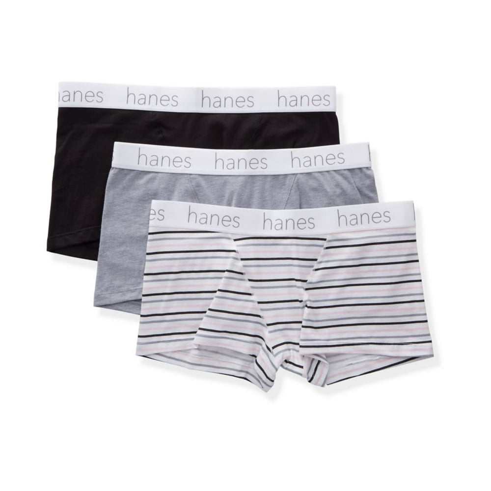 Hanes Hanes Womens Ultimate Boyfriend Classics Boyshort Panties 3 Pack 5029