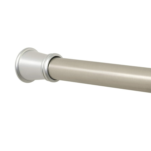 Zenna Home Barra De Cortina De Ducha De Tensión, Sin Taladro, Barra De Cortina De Tensión Ajustable Para Baño, Resistente A La Corrosión, Fácil De Instalar, Barras De Cortina De Ducha Expandibles De 2