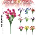 thumbnail image 3 of Artificial Violet Flowers Bouquet, Realistic Faux Purple Blooms for Home Wedding, No-Maintenance Silk Flowers with Bendable Stems for Table Vase Decor, Lavender 1BOUQUET, 3 of 6