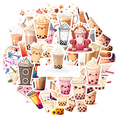 thumbnail image 5 of cartoon Bubble Tea Stickers, Waterproof Bubble Tea Sticker for Water Bottle Laptop Phone Cases Planner Skateboard Luggage Helmet Party Favor Decor, Ideal for Adults Teens Teacher Rewards, 5 of 9