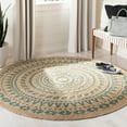 thumbnail image 2 of SAFAVIEH Natural Fiber Zoolander Geometric Jute Area Rug, Pink/Natural, 3' x 3' Round, 2 of 5