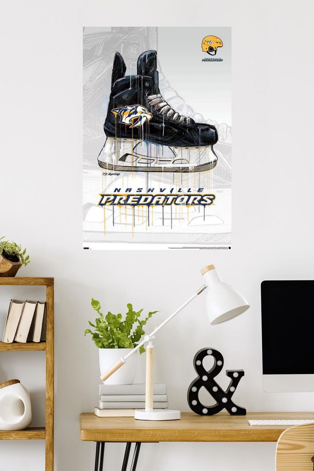 NHL Nashville Predators - Drip Skate 21 Wall Poster, 22.375" x 34"