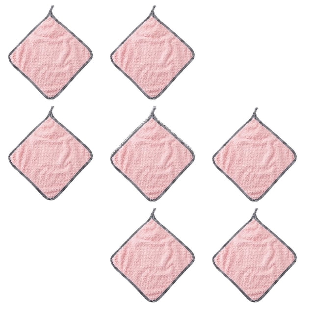 Oleegame 2PC Ten Dollar Items 4pc Non-stick Oil Hand Towel Rags Can Be Hung Rags Kitchen Rags Lazy Rags Pink