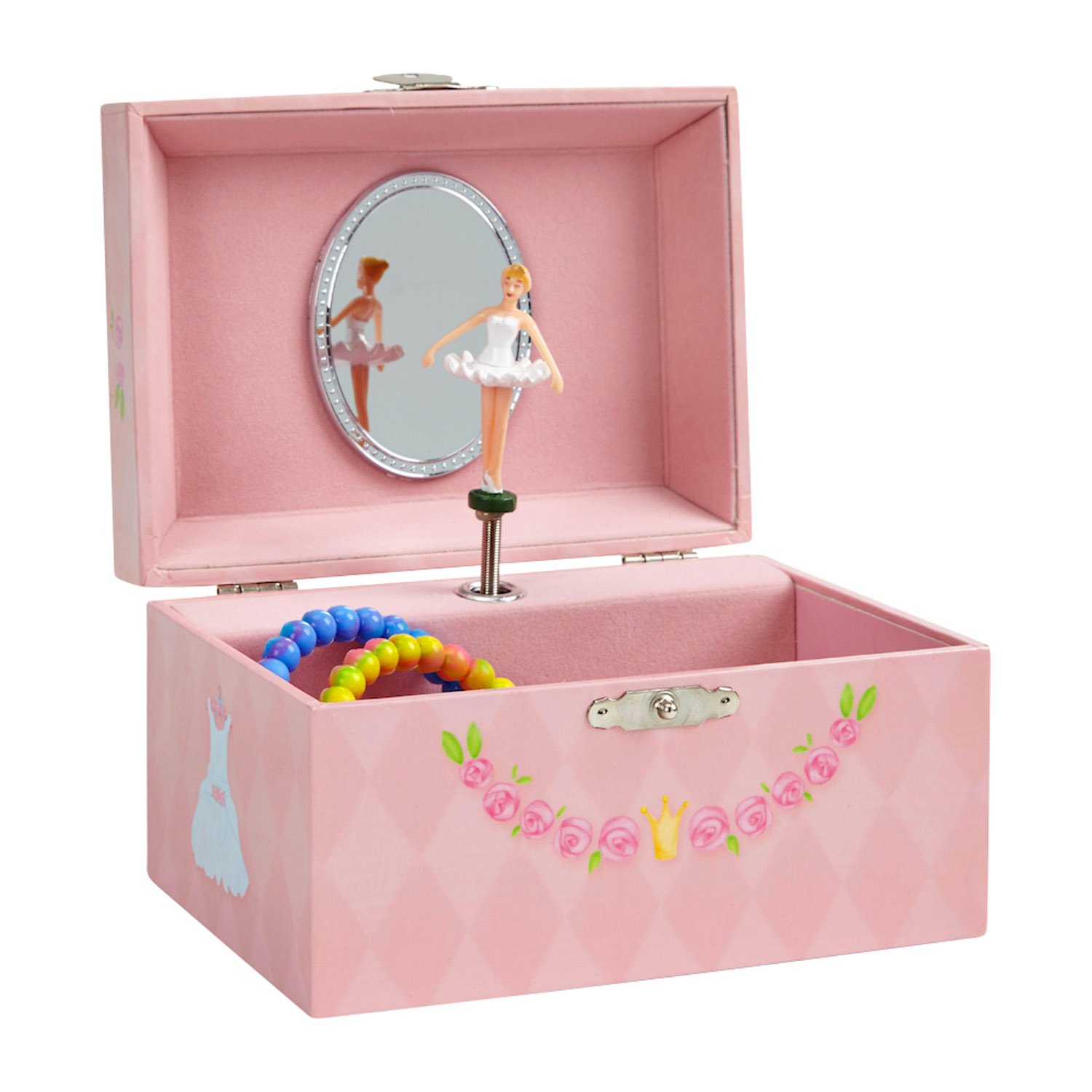 Jewelkeeper Girl's Musical Jewelry Storage Box with Ballerina and
