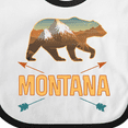 thumbnail image 4 of Inktastic Montana Vacation Bear Silhouette Boys or Girls Baby Bib, 4 of 4
