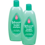 (2 pack) (2 Pack) Johnson's No More Tangles Toddler Shampoo 2-In-1 Formula, 18 Oz.