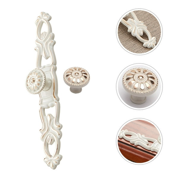 GOOHOCHY  2 Pcs Cabinet Knob Dresser Vintage Hardware Antique Drawer Pulls
