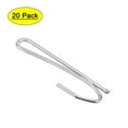 thumbnail image 1 of Uxcell 2.48" Curtain Hooks Metal Electroplating Silver Tone 20 Pack, 1 of 5