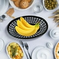 thumbnail image 2 of Cesta de comida rápida, cesta ovalada para servir comida rápida, bandeja de servicio de comida, soporte para sándwiches, hamburguesas y patatas fritas, 2 of 7