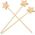 thumbnail image 2 of 6pcs Unfinished Fairy Wands Wooden Star Wand Blank Fairy Sticks Party Favors, 2 of 6