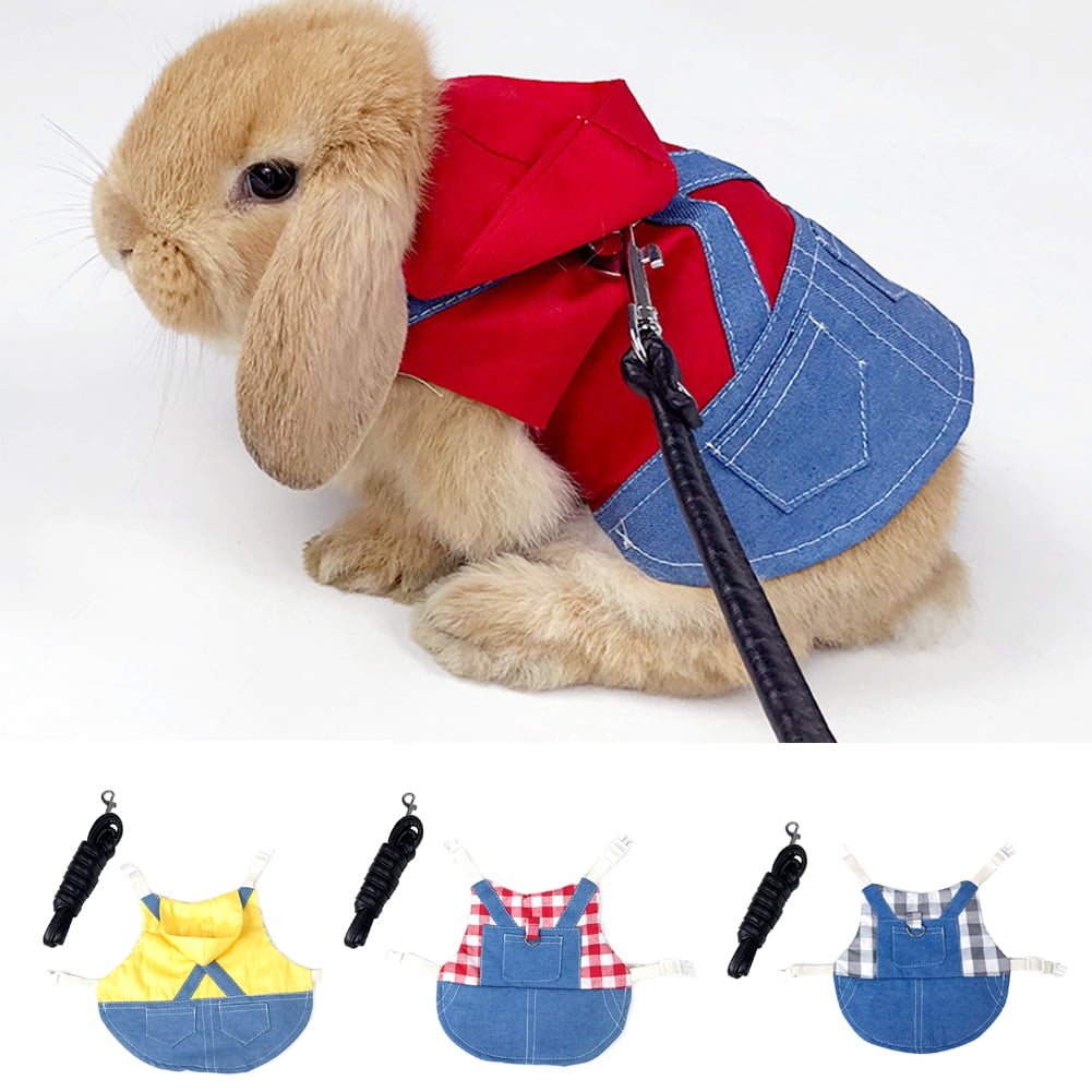 SPRING PARK 1 Set Guinea Pig Clothes,Soft Bunny Ferret Clothes with Pet