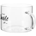 thumbnail image 3 of Taza de café de boca ancha, taza de café de vidrio, taza de café grande, taza de bebida con asa, 3 of 6