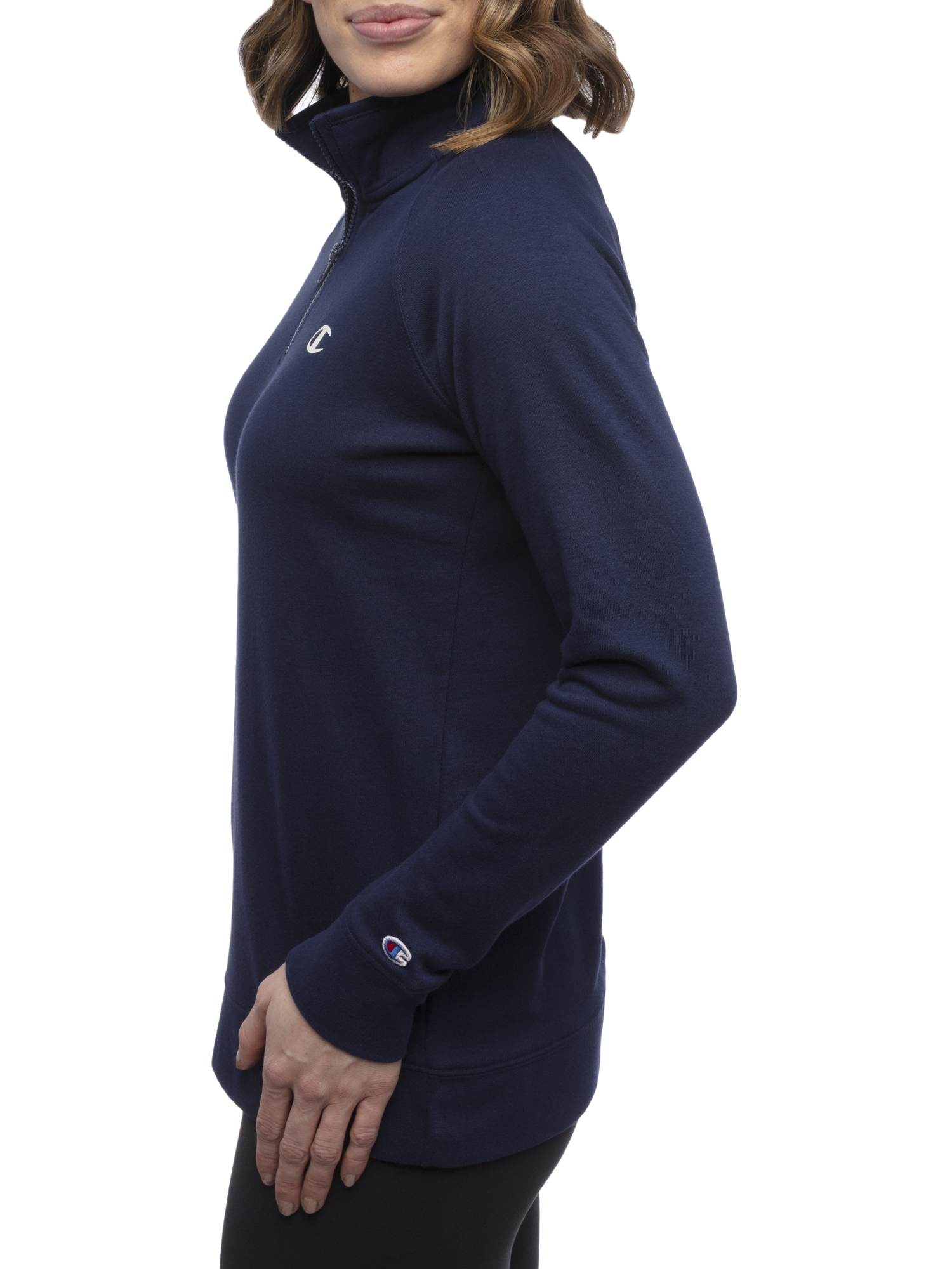 Champion Women's Long Sleeve Quarter Zip Pullover - image 2 of 6
