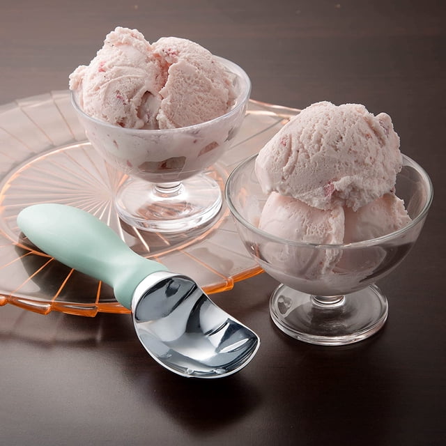 Cuchara para helado con mango cómodo, cuchara profesional resistente y resistente, herramienta de cocina premium para masa de galletas, helado, sorbete, menta