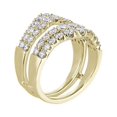 thumbnail image 4 of 1.00 T.C.W Round Shape Natural Diamond Latest Design Wedding Band for Ladies Solid 14K Yellow Gold Size 8, 4 of 7