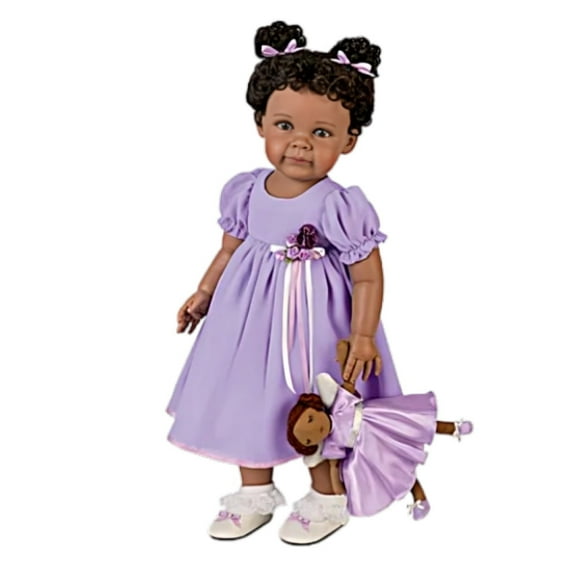 The Ashton-Drake Galleries Take Me to Church Child and Plush Angel Set So Truly Real® Crafted of RealTouch® Vinyl Handpainted Lifelike Poseable Collectible Doll by Ping Lau 22-inches