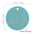 thumbnail image 6 of Inkdotpot Rose Gold Foil Paper Hang Tags Thank You Celebrating With Us Bridal Shower-Baby Shower-Retirement-Wedding-Birthday Favor Tags 100 Pieces, 6 of 6