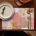 thumbnail image 5 of Pioneer Flower Floral Print Pattern Summer Placemats Table Placemats Set Of 4-Linen Kitchen Washable Placemats Table Mats 12x18 Inch Non-Slip Heat Resistant, 5 of 6