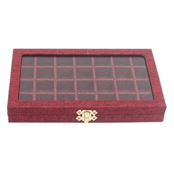 Joyero , joyero con 28 compartimentos, joyero con Yuyangstore caja de almacenamiento de joyas