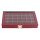 thumbnail image 1 of Estuche de viaje Jewess para guardar anillos y accesorios, 28 compartimentos, 7 colores rojo púrpura, 1 of 6