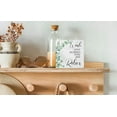 thumbnail image 3 of Zomyto 7x7 IN Wash Your Worries Away And Relax Bathroom Sign Decor Wooden Box Sign, 3 of 7