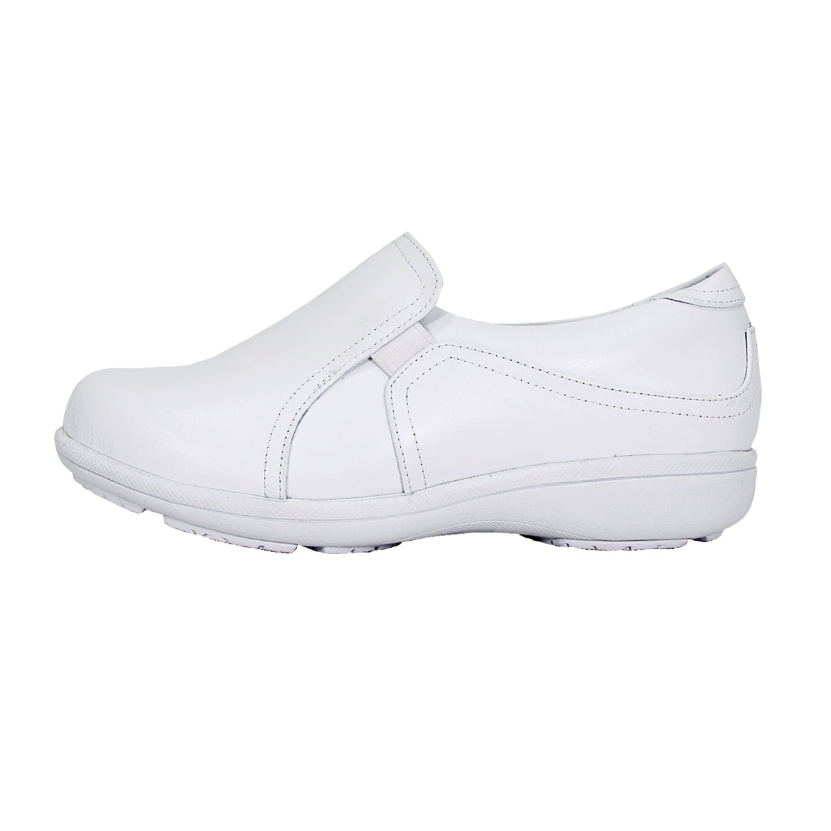 24 HOUR COMFORT Kerry Wide Width Professional Sleek Shoe WHITE 8.5