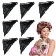 thumbnail image 1 of Miangastore 7 Pcs Filet Triangulaire en Maille pour Cheveux Femmes Filets Élastiques pour Rouleaux pour Salon Maison Sommeil Coiffage Fixation des Boucles Protection Fixe, 1 of 8