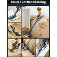 thumbnail image 4 of Cordless Vacuum Cleaner, 45KPA 8 in 1 Lightweight Vacuum Cleaners for Home, 50Mins Anti-Tangle Stick Vacuum, LED Display, Rechargeable Vacuum for Pet Hair/Carpet/Floor (Blue), 4 of 7