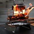thumbnail image 1 of Folding BBQ Fire Camping Cooking Oven Firewood Burning Garden Barbecue Cola Barbacoa a la parrilla, 1 of 8