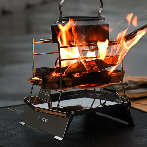 Folding BBQ Fire Camping Cooking Oven Firewood Burning Garden Barbecue Cola Barbacoa a la parrilla