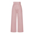 thumbnail image 2 of Wide Leg Dress Pants for Women High Waisted Wide Leg Pants with Belt Office Work Business Casual Trousers with Pockets, 2 of 8
