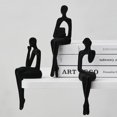 thumbnail image 6 of Modern Bookshelf Decor Sitting Thinker Statue Abstract Sculpture, Home Décor Accents, Shelf Decor Accents Shelf Decor Accents Resin Figurines for Office Living Room Table Desktop Decor, 6 of 18