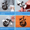 thumbnail image 4 of 5 pegatinas reflectantes de vinilo para coche con diseño de ciervo, oso, pájaros y caza, para exteriores, impermeables, para parachoques, ventanas, coches, camiones, portátiles, botellas de agua y, 4 of 8