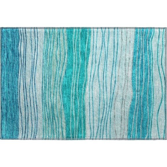 Dalyn Rugs Premium Machine Washable Mayfield AMF735 Sky 1'8" x 2'6" Rug