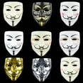 thumbnail image 3 of Disfraz para fiestas de V de Vendetta, mácara del hacker anonymous, Guy Fawkes, Halloween, Navidad, máscara de la película para adultos y niños., 3 of 3