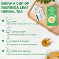 thumbnail image 3 of LeafLea 80 Moringa Tea Bags - Pure Moringa Leaf Herbal Tea, Caffeine-Free, Sugar-Free, Malunggay Tea, 3 of 17