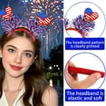 thumbnail image 6 of Avdolw Independence Day Colour Stripe Flag Hair Bands - Party Decorations Headbands (Plastic, Multicolor), 6 of 6