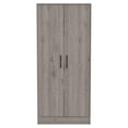 thumbnail image 3 of Atlin Designs Armoire de Chambre Moderne en Bois avec Deux Portes, Gris, 3 of 10