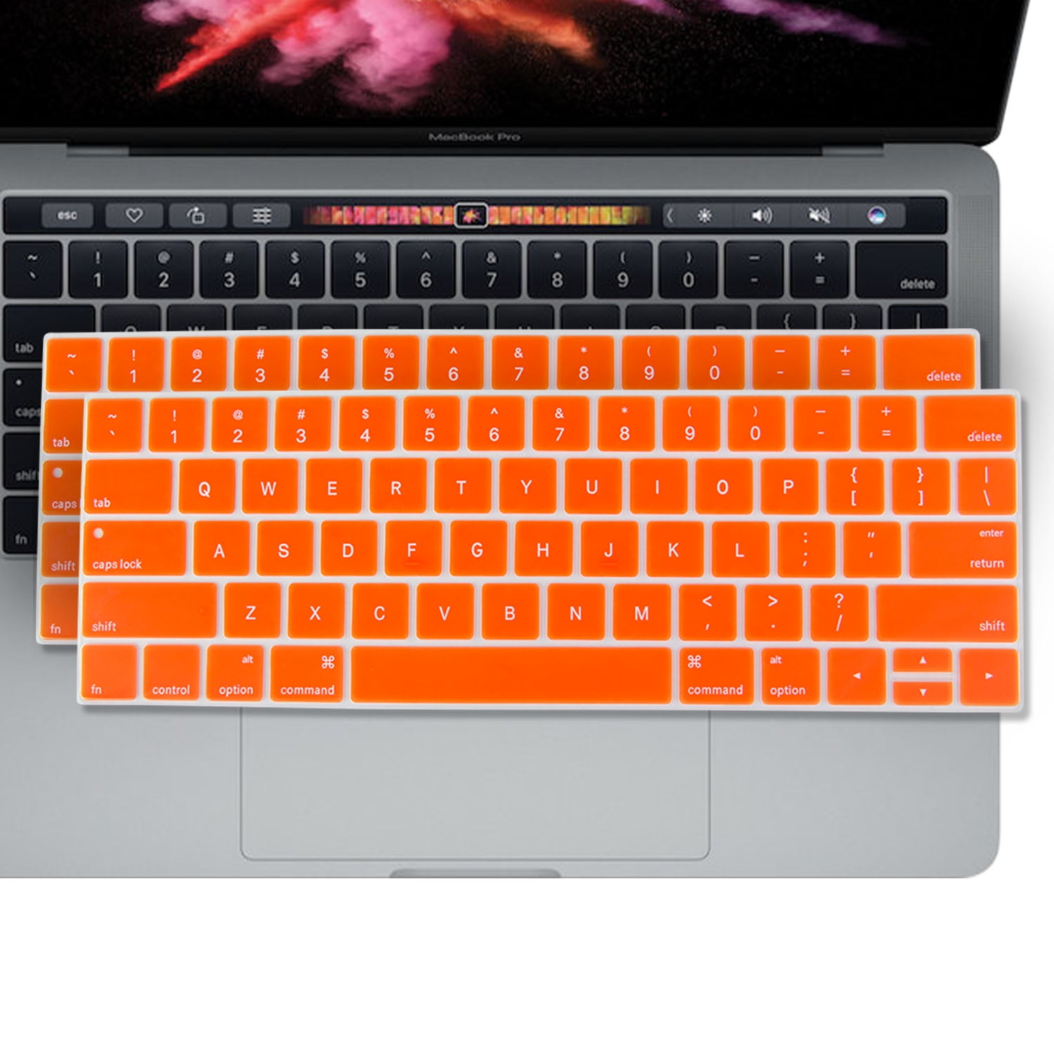 2PK SOJITEK Keyboard Cover for MacBook New Pro 13" 15" (A1706 A1707 A1708) with/without Touch