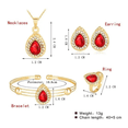 thumbnail image 2 of Conjunto De Joyas Malubero Para Mujer Rojo Malu1756, 2 of 3