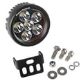 thumbnail image 4 of Rugged Ridge Driving/Fog Light 15209.01 Driving/Fog Light; LED Bulb; 6 CREE LED Bulbs; 3-1/2 Inch Round; 18 Watt; Driving Beam; Clear Lens/Black Accent; Black Housing, 4 of 5