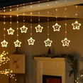 thumbnail image 6 of Christmas Decoration Lights,9.97 Ft 8 Modes USB Plug Curtain Hanging Lights,120 LED Christmas Decorations Fairy Light with DIY Christmas Decor for Outdoor Indoor Party Home Decoration, 6 of 7