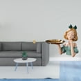 thumbnail image 2 of Escultura de tortuga marina,Estatua de calabaza de latón de 7 cm para escritorio,adorno Feng Shui,Bandeja para llaves,Figura de niña de resina,estatua,bandeja para guardar caramelos y, 2 of 8