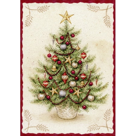 LPG Greetings O Christmas Tree: Box of 16 Tina Wenke Coastal Christmas