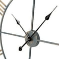 thumbnail image 5 of Solange Analog Round Metal Wall Clock - 36" Light Gray, 5 of 6