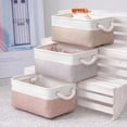 thumbnail image 2 of tredstone Panier de Rangement en Lin Élégant pour un Rangement Quotidien Blanc Mix Gris 31*21*13 1Set, 2 of 6
