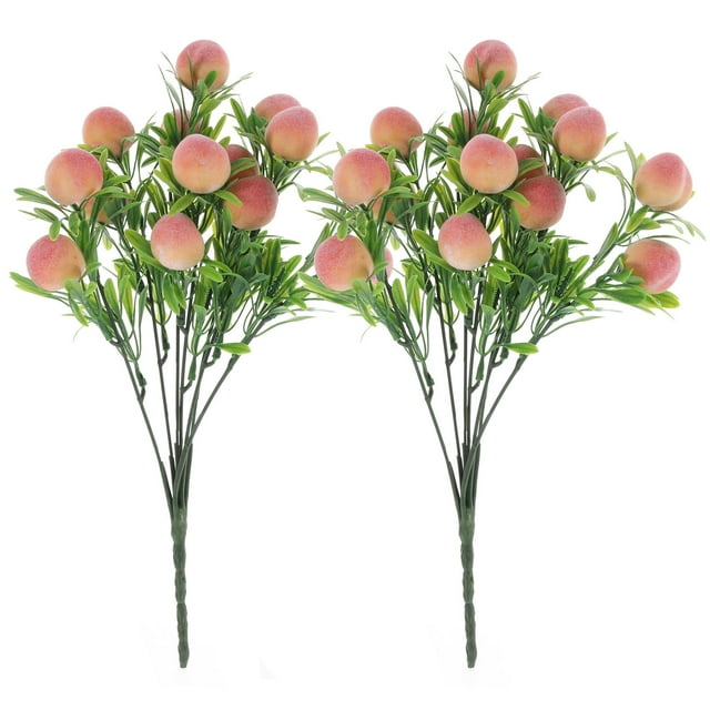 MERRYHAPY 2Ud Rama Artificial De Durazno Rosa Para Manualidades Y De Bodas Y Fiestas