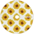 thumbnail image 1 of FMSHPON Sunflower Pattern Xmas Christmas Tree Skirt Stand Mat for Holiday Party Decoration Indoor Outdoor 48 inches, 1 of 6